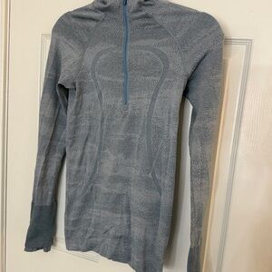 Lululemon Blue Quarter Zip Hoodie